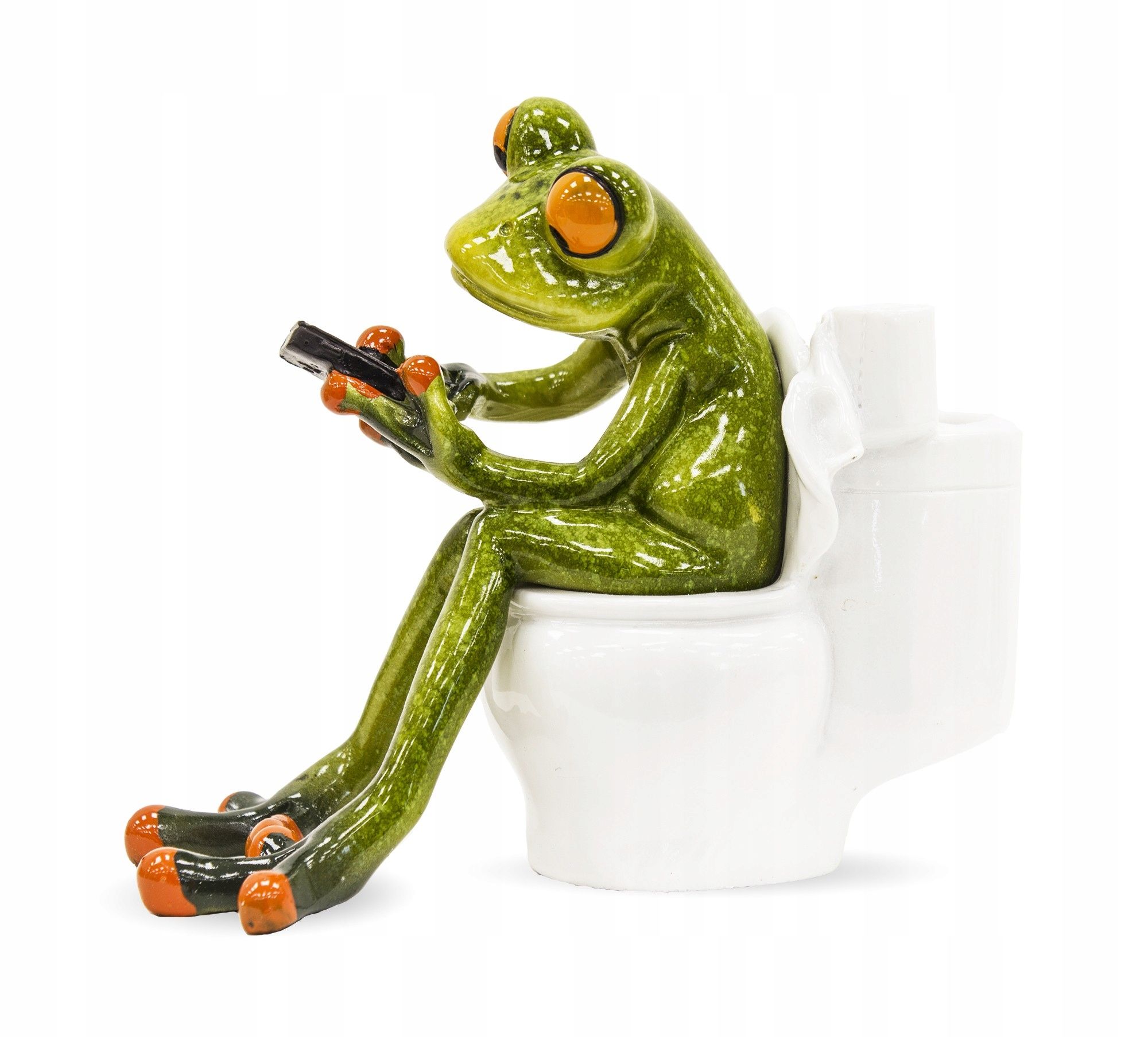  Figur frosch frosch auf rybach angler fischer geschenk