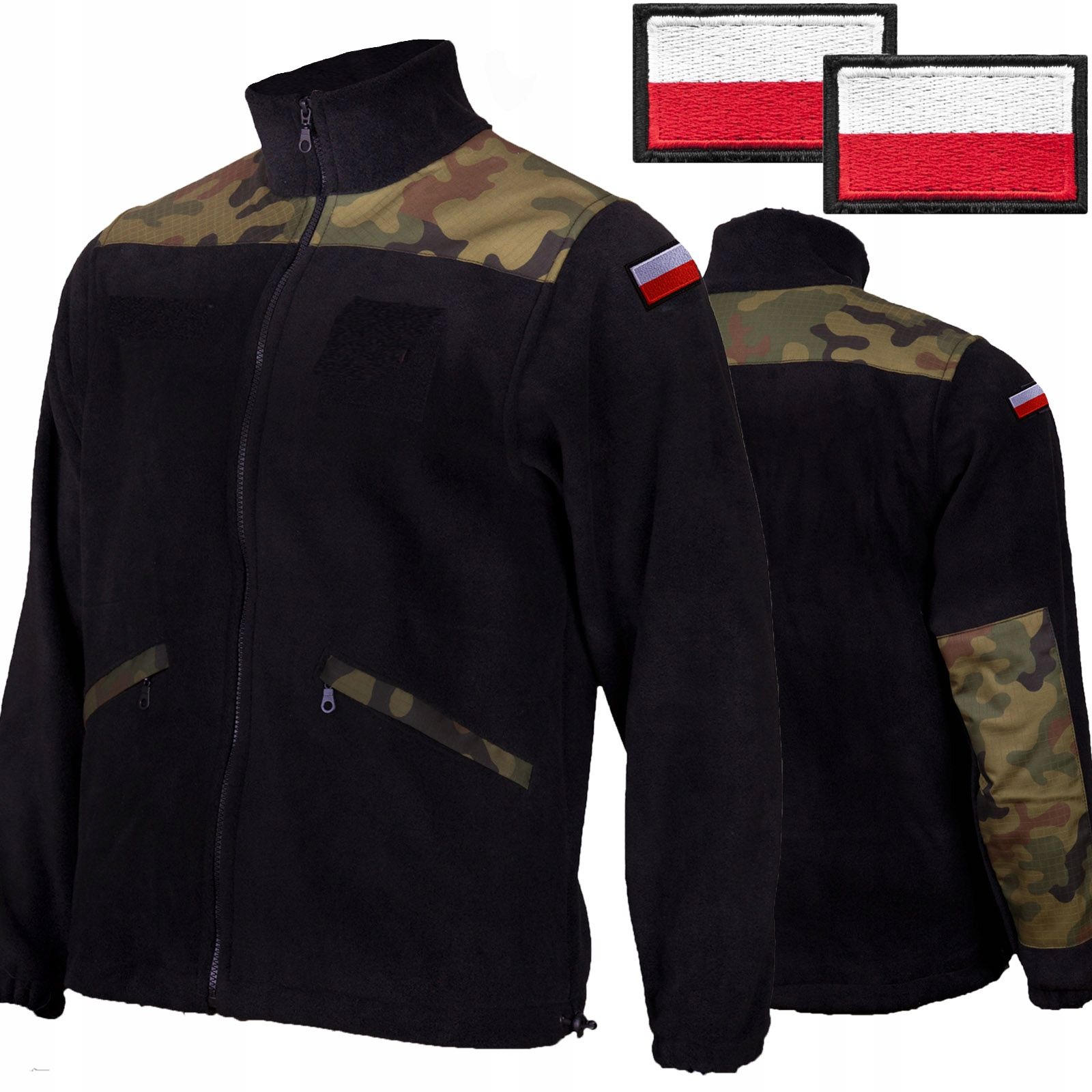  Militärischer fleecepullover schwarz uniformpullover armee r. xl