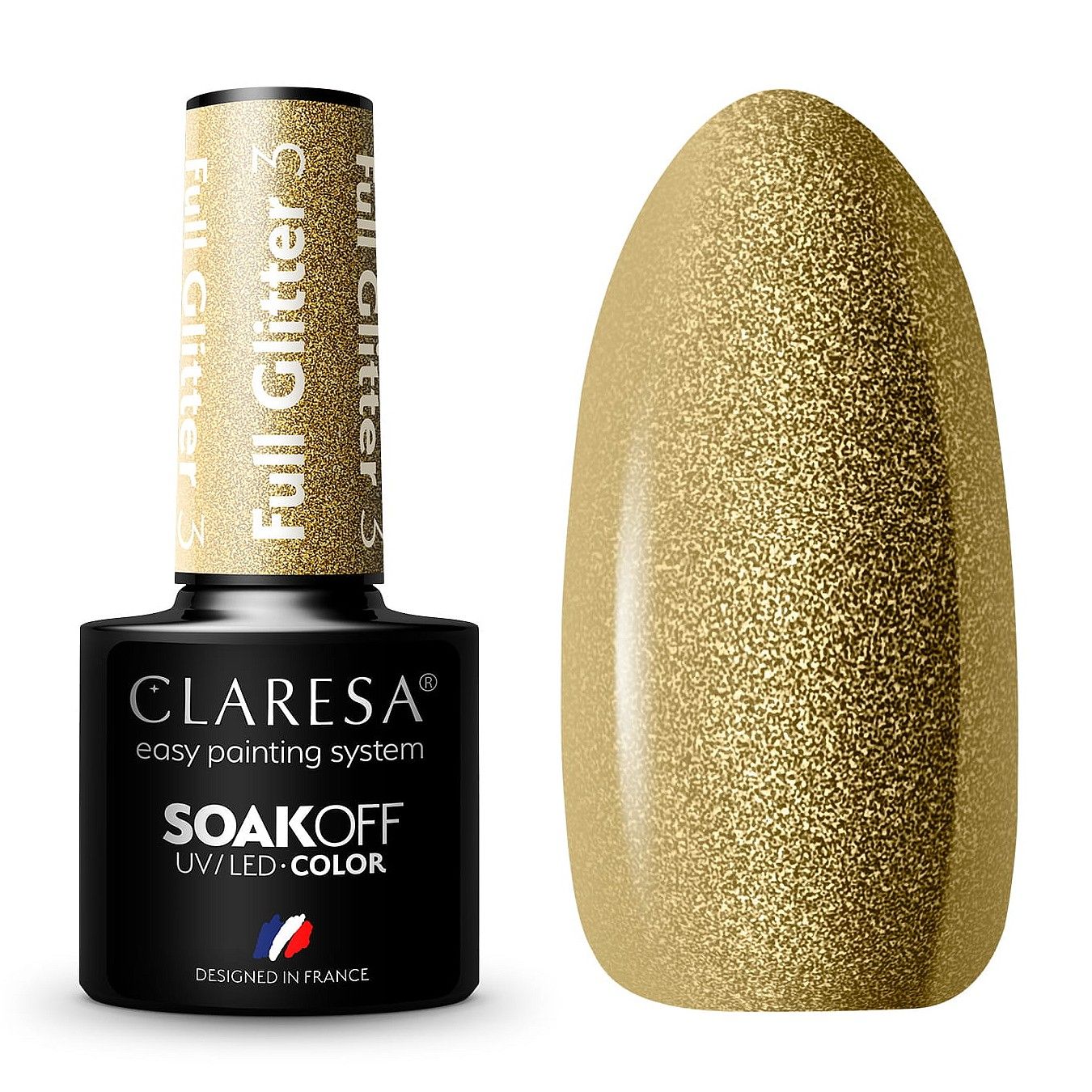  Claresa hübriid küünelakk burgundia glitter pink 554