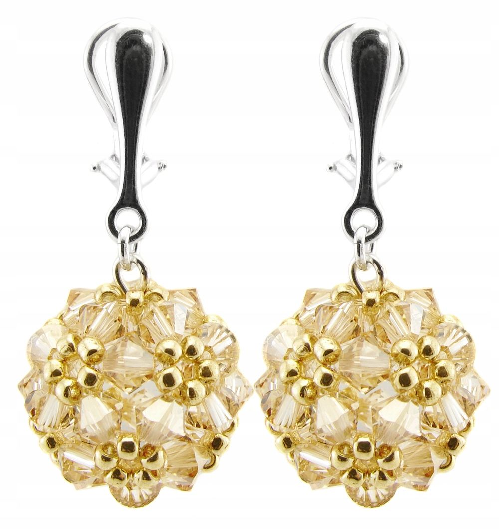  Arsylion schwarz clips mit swarovski elements jet