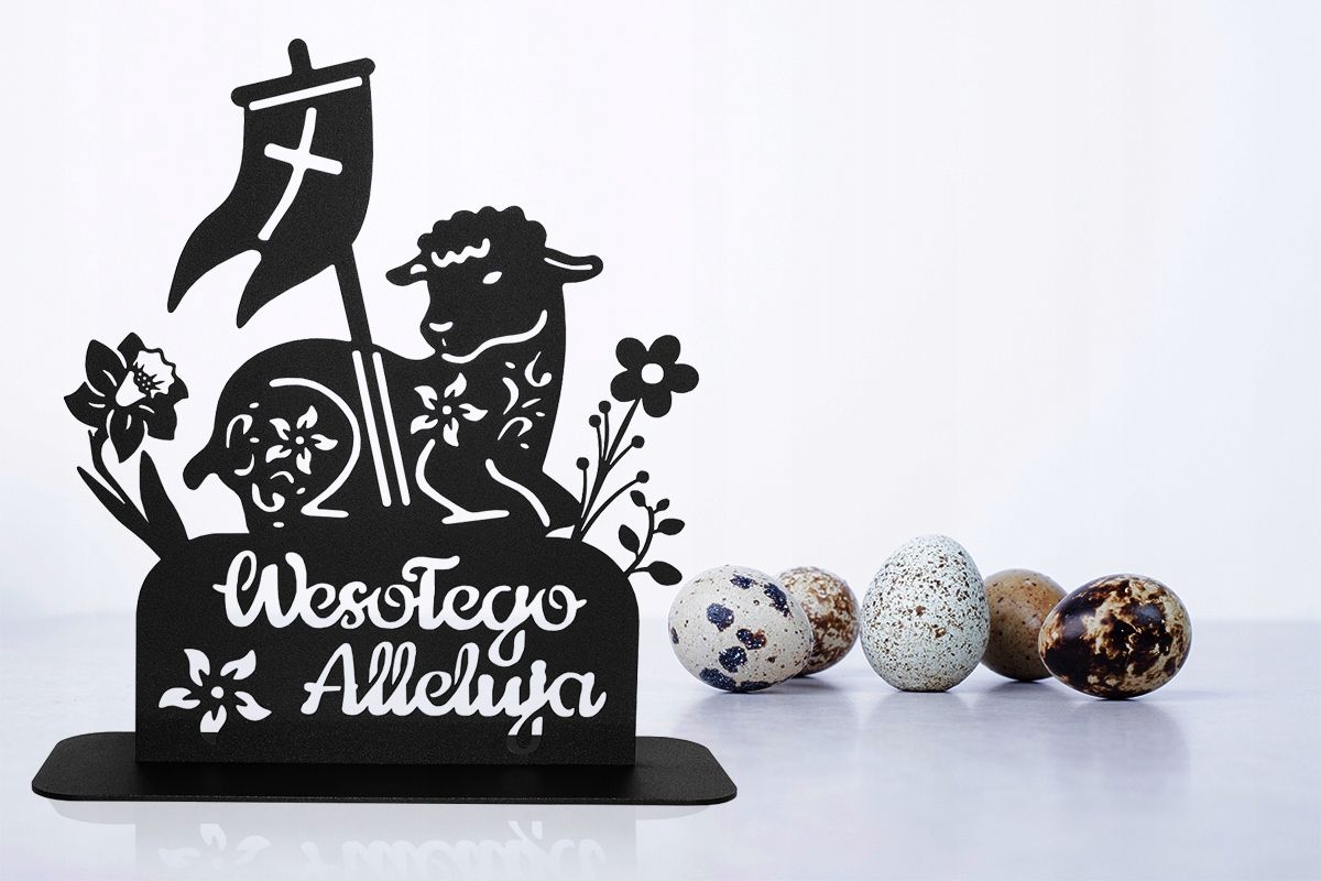  Dekorace velikonoční košík velikonoční figurka kov úžasné