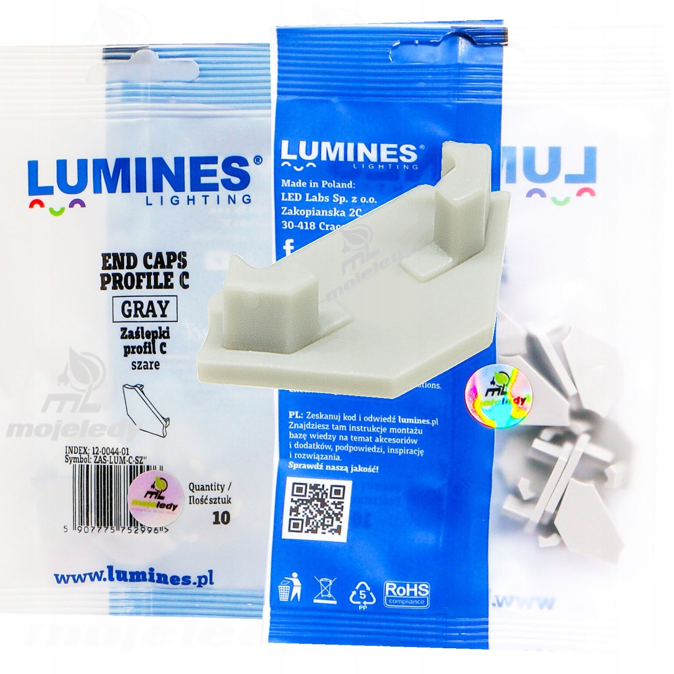  Alumīnija profils iledo balts lentes led piekārts 2m