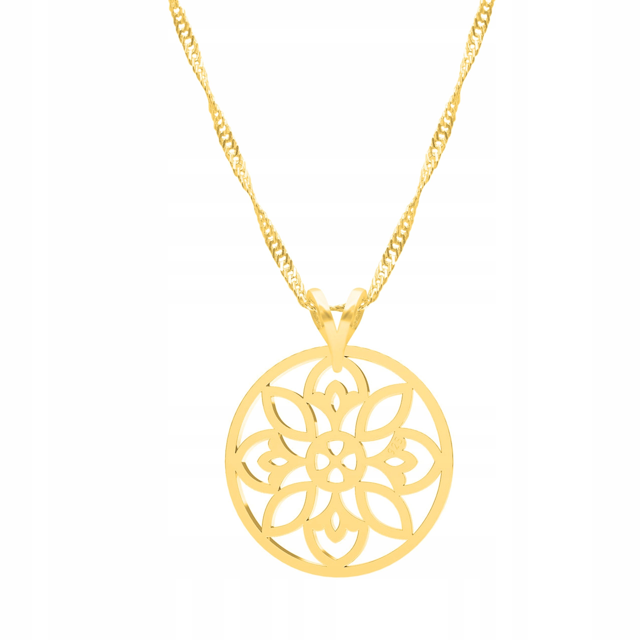  Goldkette halskette 925 mond hörner