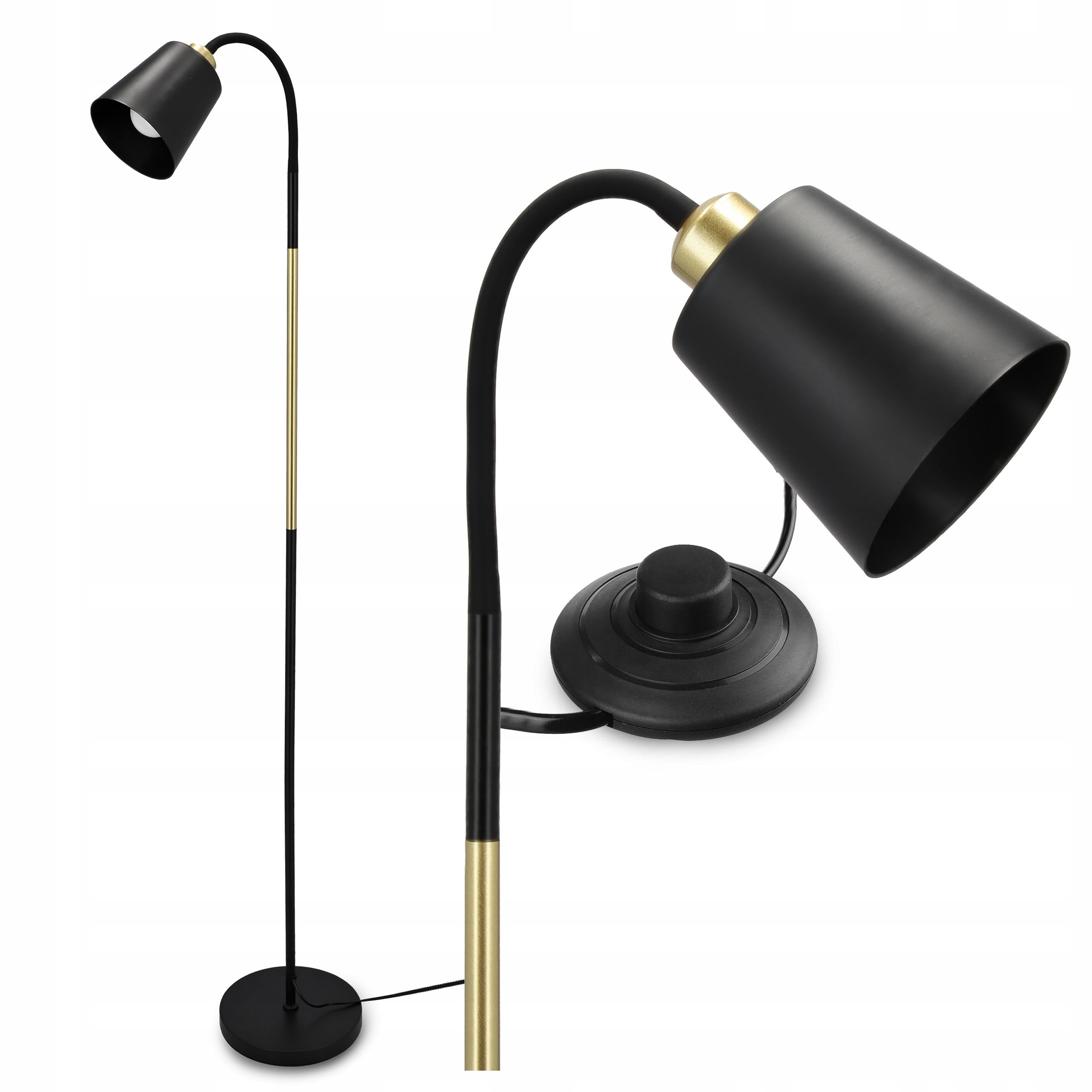  Stehleuchte led-licht zum lesen nachttisch 1x gu10 schalter 160cm
