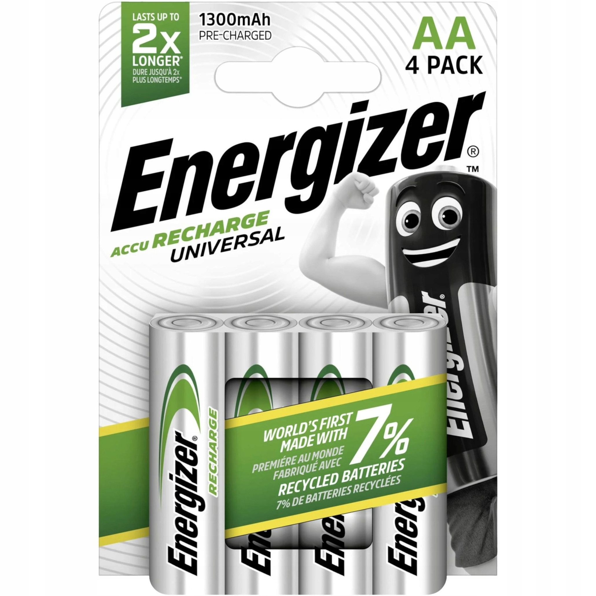  6x baterijas/elementi energizer universal aa r6 hr6 nh15 1,2v 1300mah