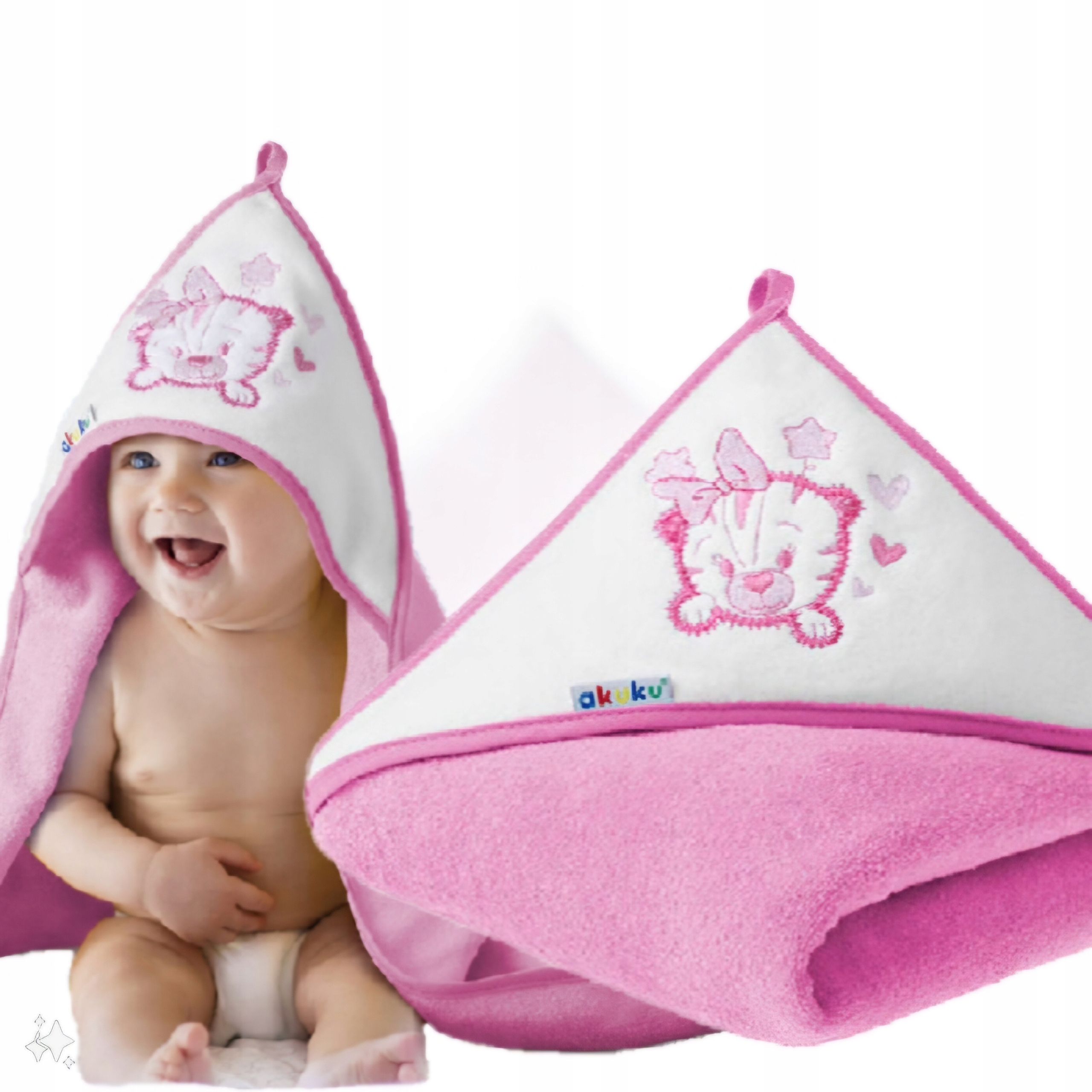  Akuku uterák s kapucňou s s kapucňou 100x100 uterák 100% bavlna mis