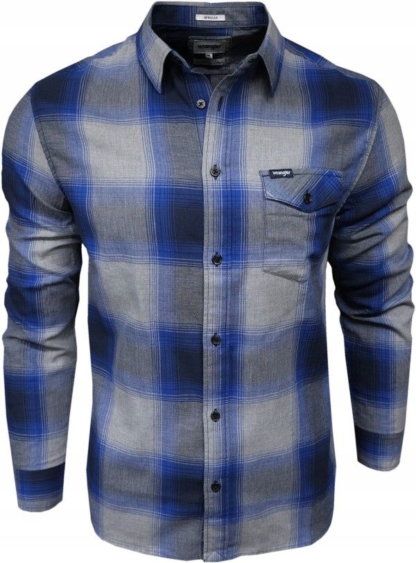  Wrangler košeľa regular fit kockovaný white xl