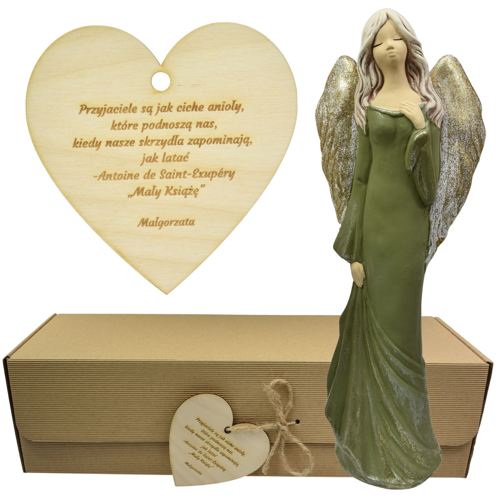  Angel figurine large adornment gift colour engraving