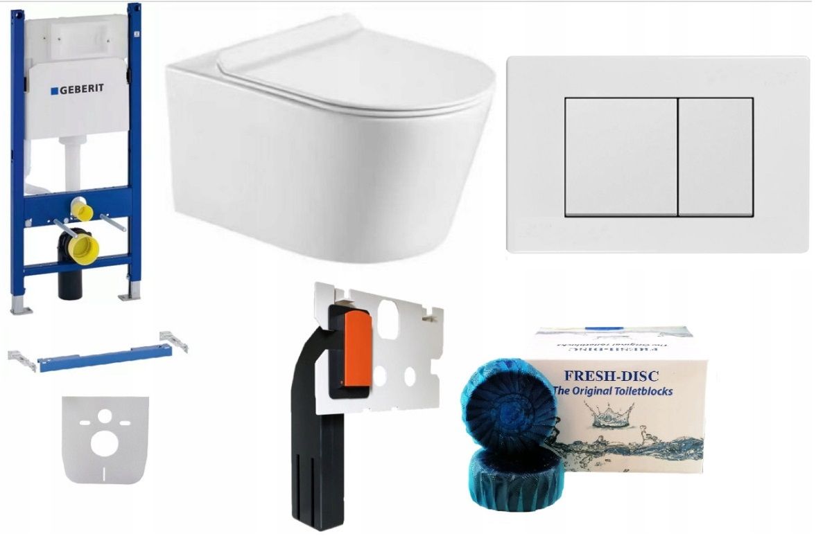  Wc rāmja komplekts geberit + atslēga + tualetes pods melns matēts + dēlis w/o+fresh