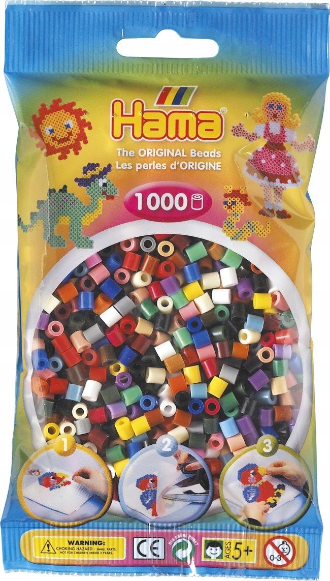  Hama 207-103 - svetlo žltý - 1000 korálky midi - krk