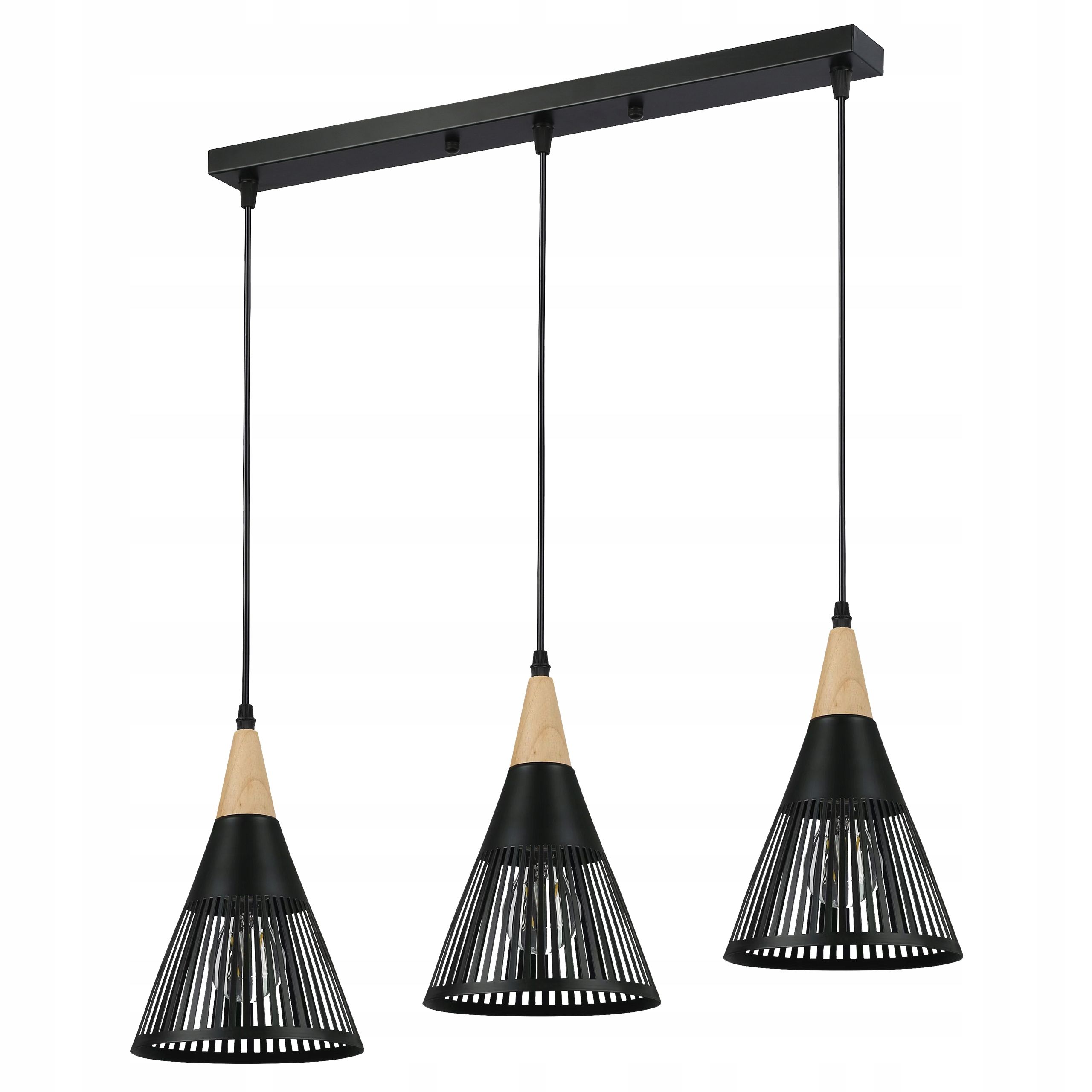  Deckenlampe hängend lampe wandleuchte rahmen 6x nr. e27 70cm led schwarz