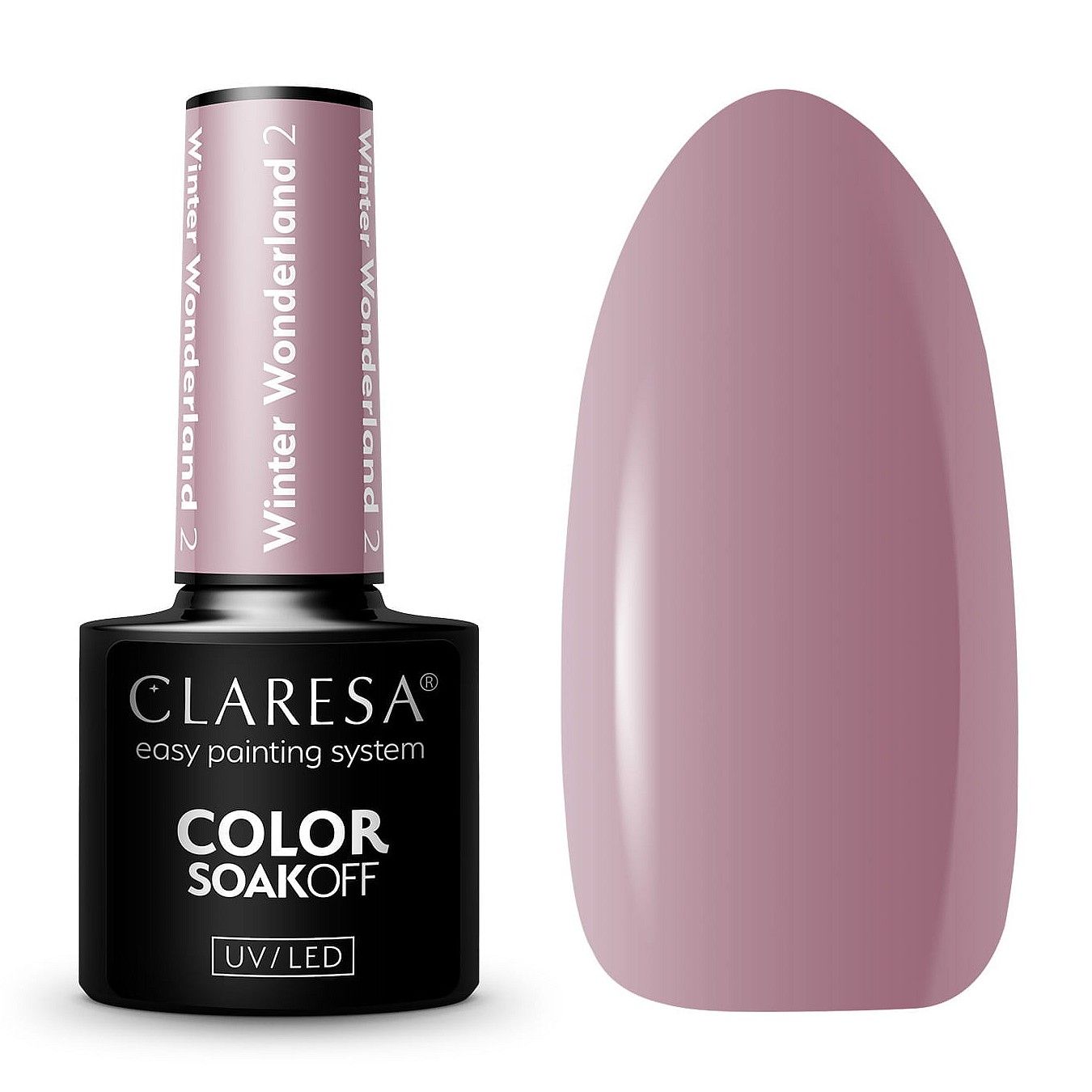  Claresa hübriid küünelakk burgundia glitter pink 554
