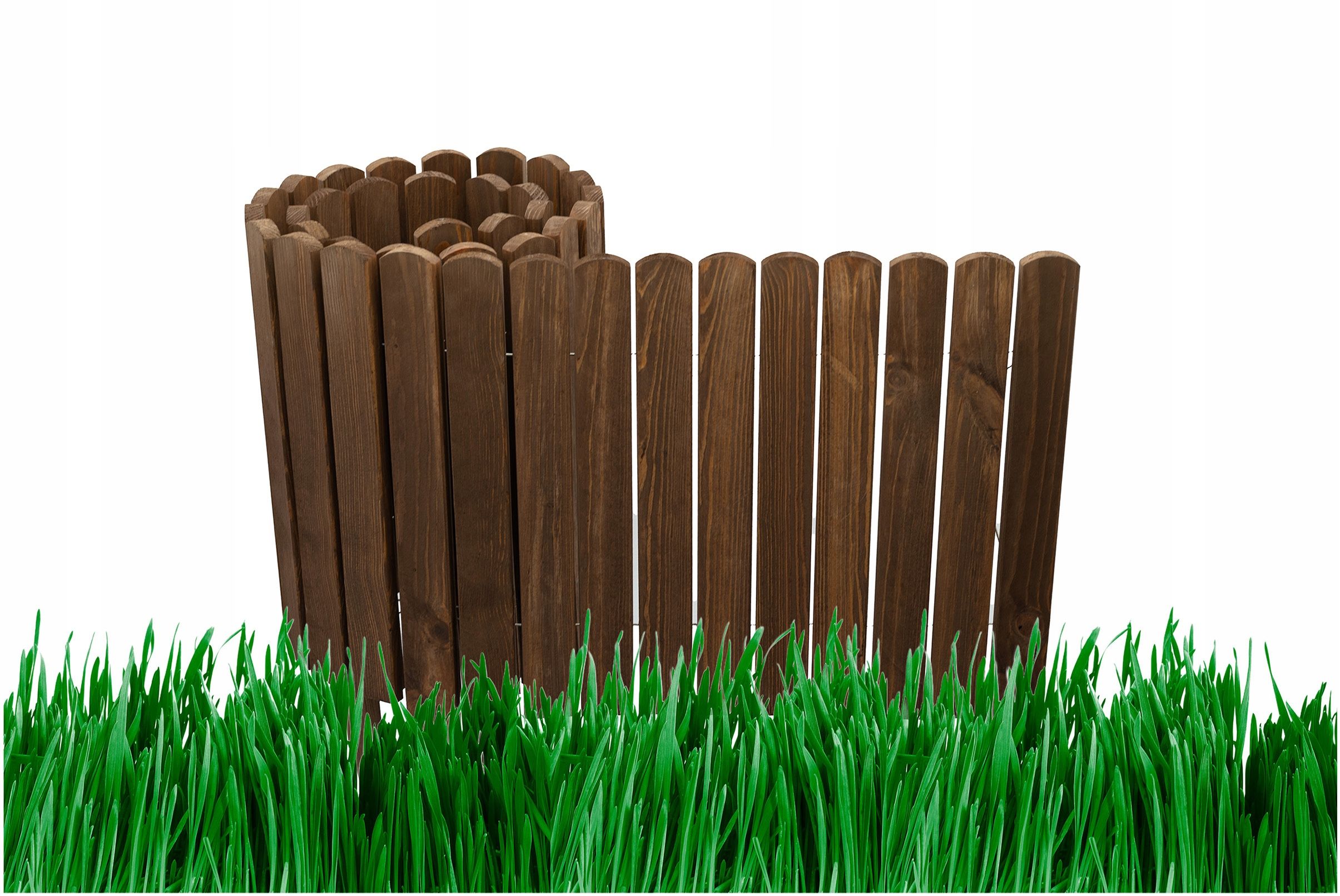  Garden fence lawn edging garden palisade wooden 20 x 200 cm
