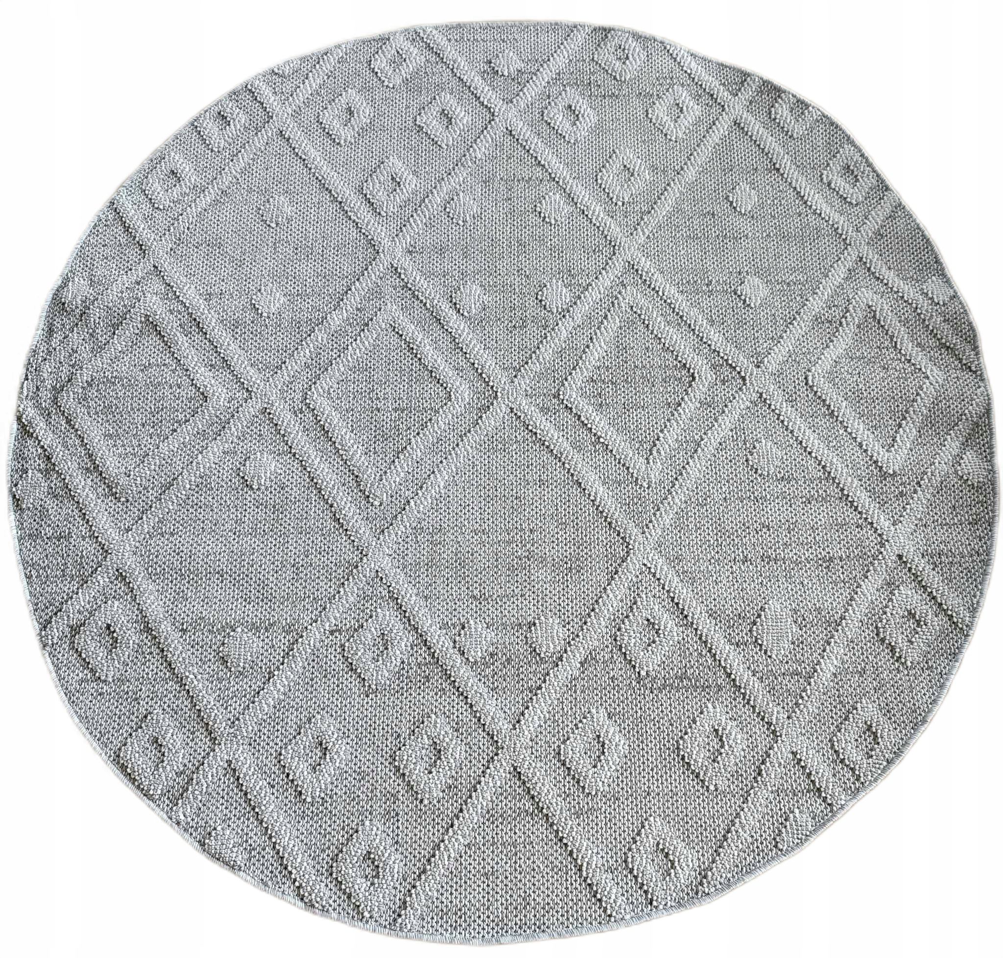  Round carpet for the living room 140cm , soft italian ,green creamy pattern mandala