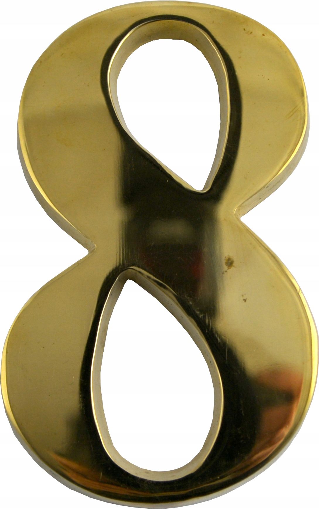 Raidė žalvarinė golden ant namo 14 cm