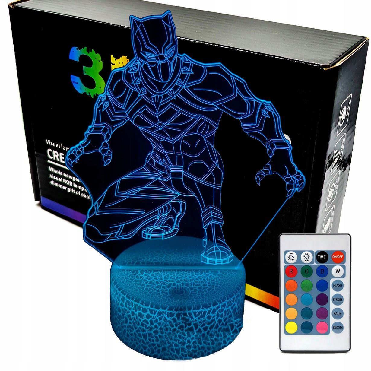  3d naktinė lemputė lempų daugiaspalvis