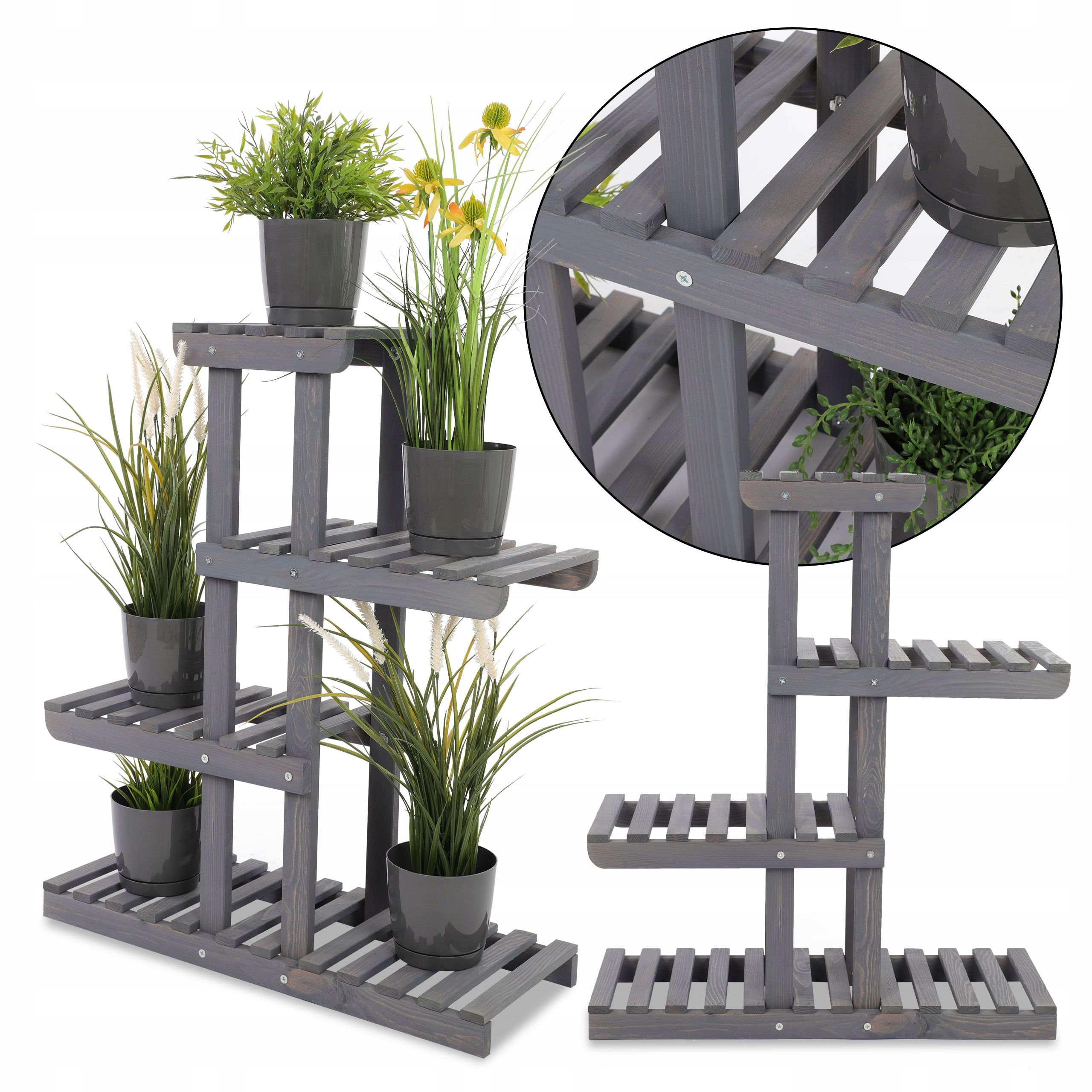  Wooden flower stand flower stand shelf for pots big durable eco