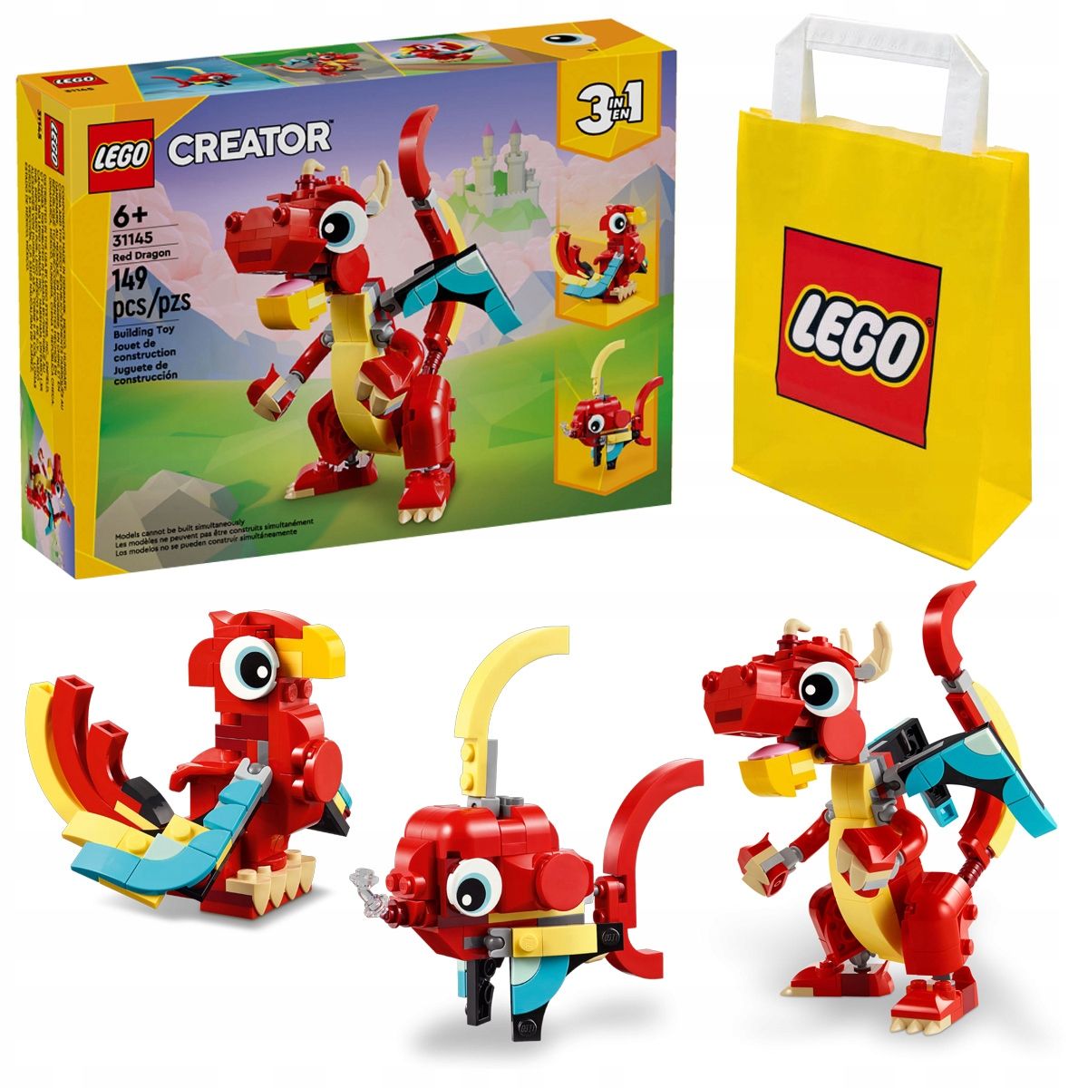  Bloky lego creator 31170 dzikie zvieratá ružový plameniak za darček taška