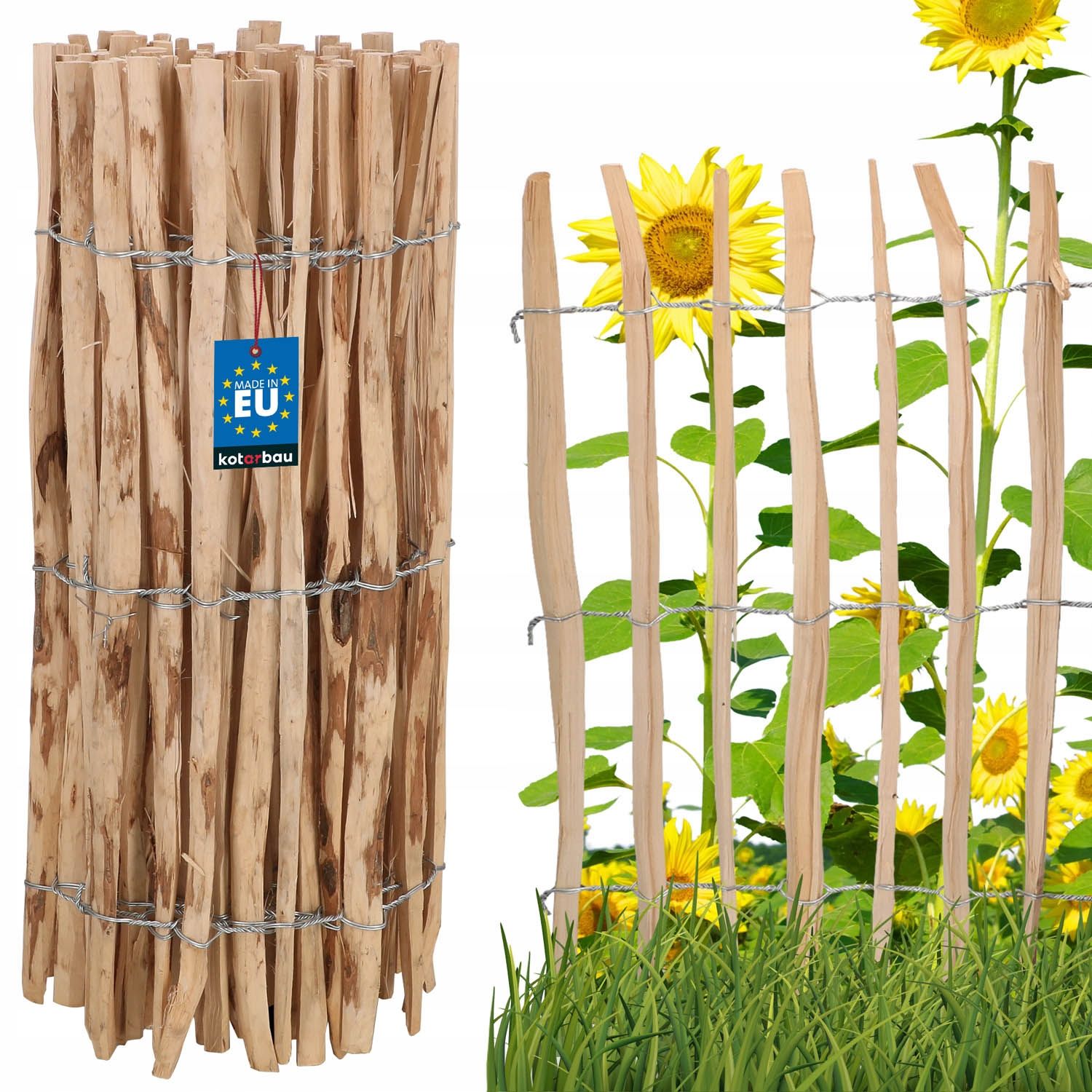  Plot z lieskového dreva 7-8 60x500cm plot obruby palisada záhrada skrútený