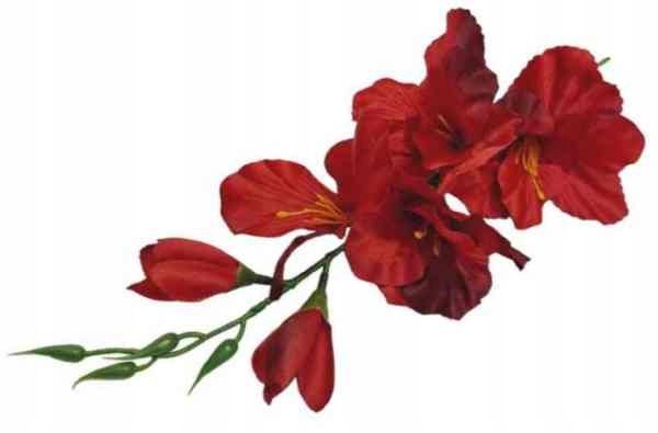  Poppy oks 3 lilled red kunstlilled