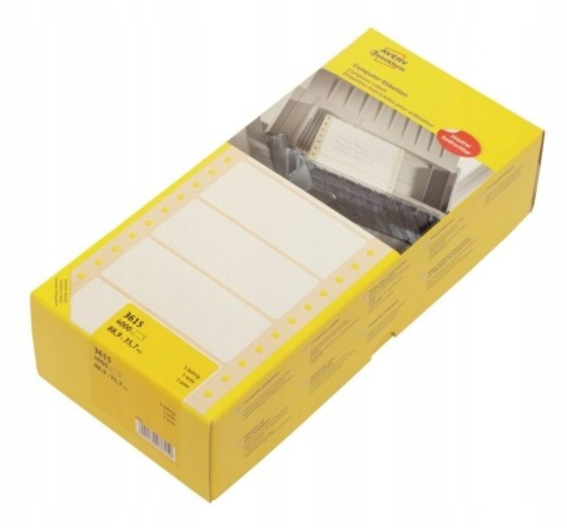  Etiķetes avery 3005riteņi punkti 18mm zils