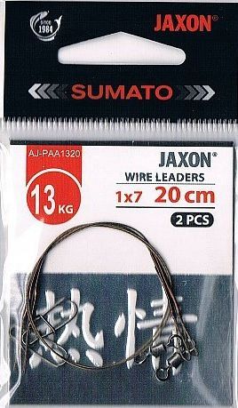  Steel leashes jaxon 25 cm/13 kg aj-paa 2 pcs.