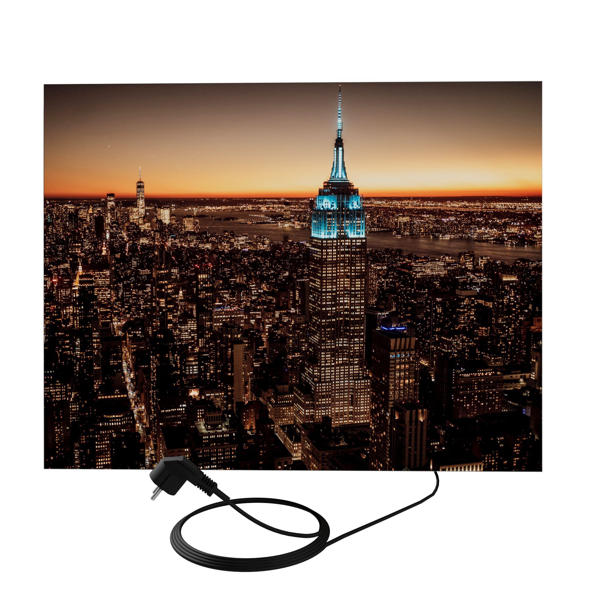  Sienas panelis ar led apgaismojumu 46 cm x 75 cm sēnes