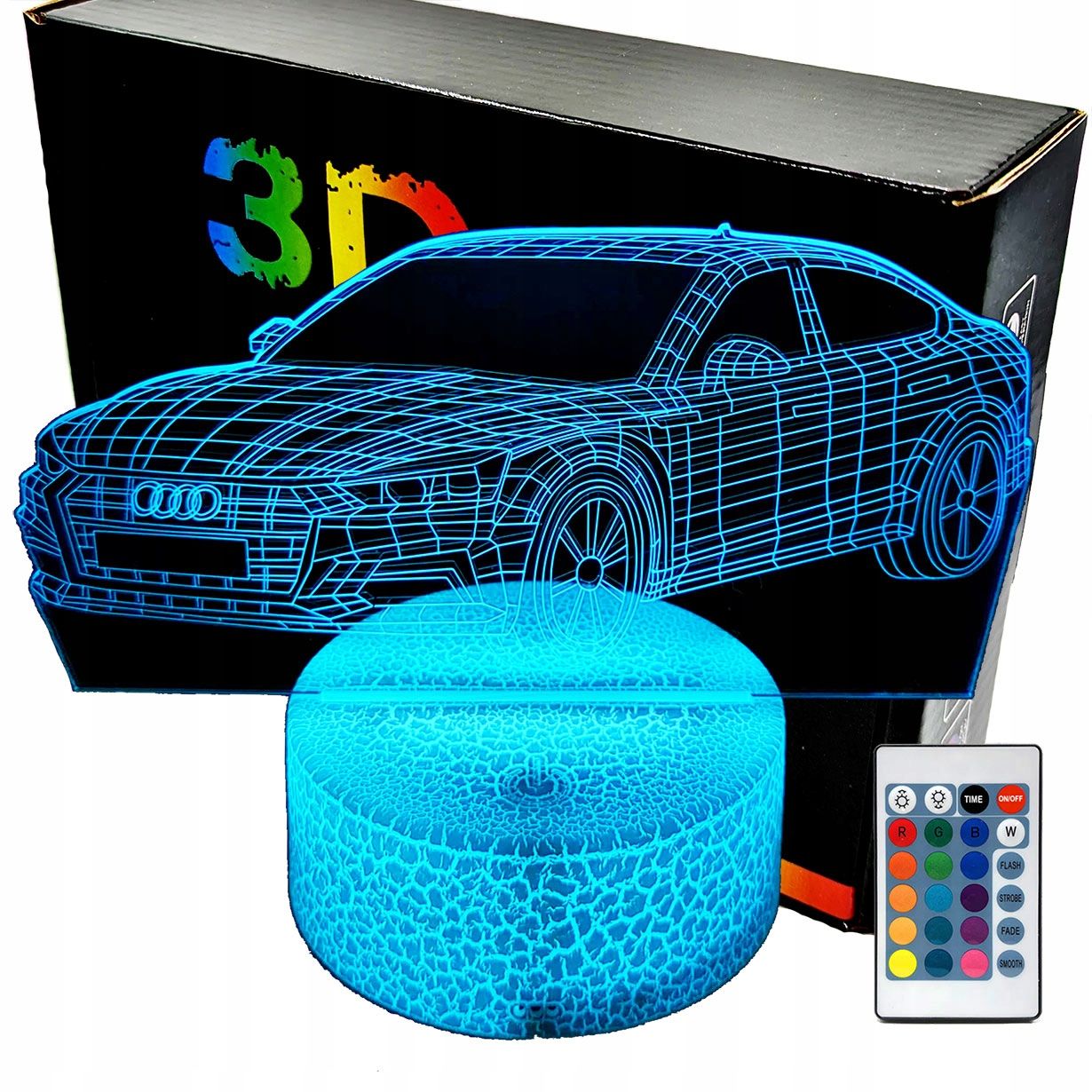  3d naktinė lemputė lempų daugiaspalvis
