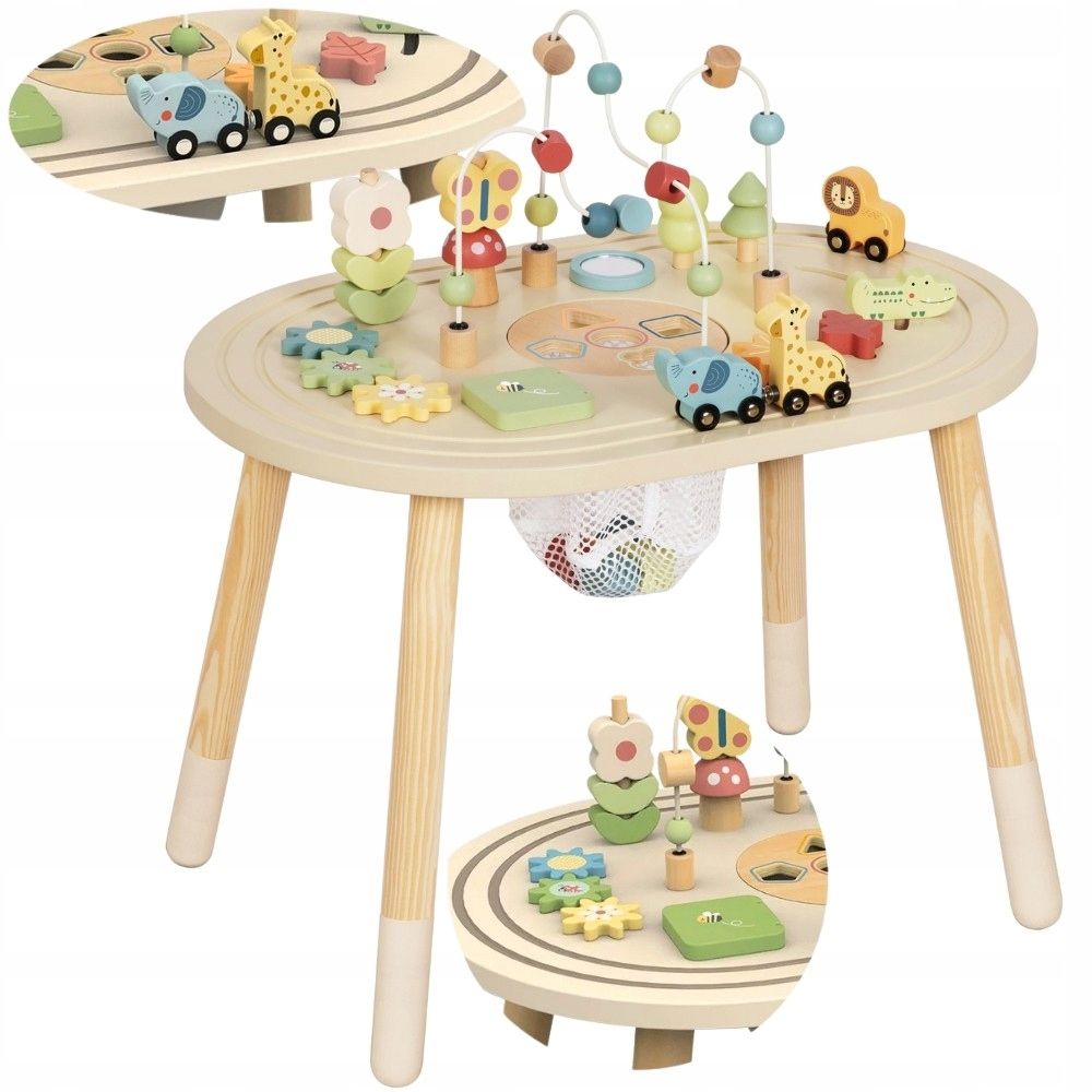  Dřevěný stůl činnosti montessori smyčka motor tooky toy