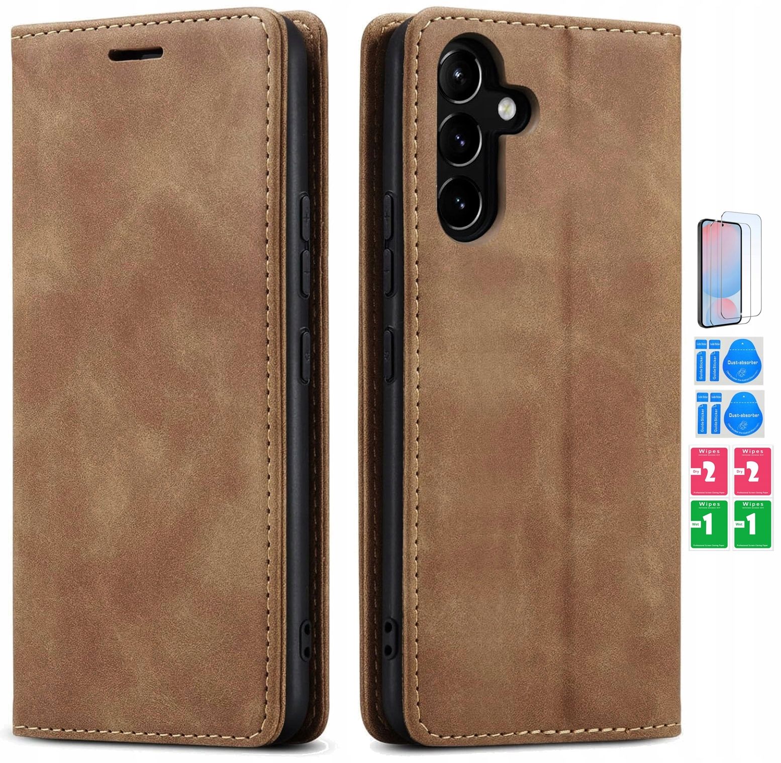  Protective case magsafe back case + 2x glass premium - samsung galaxy s25