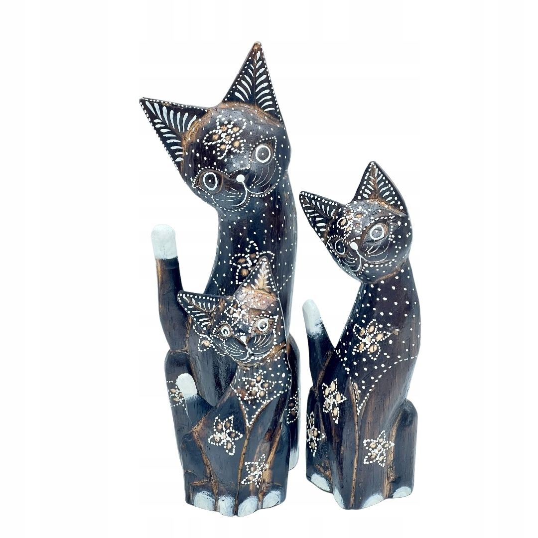  Katze kätzchen holzfigur wunderschön einzigartig dekoration oder geschenk 30cm