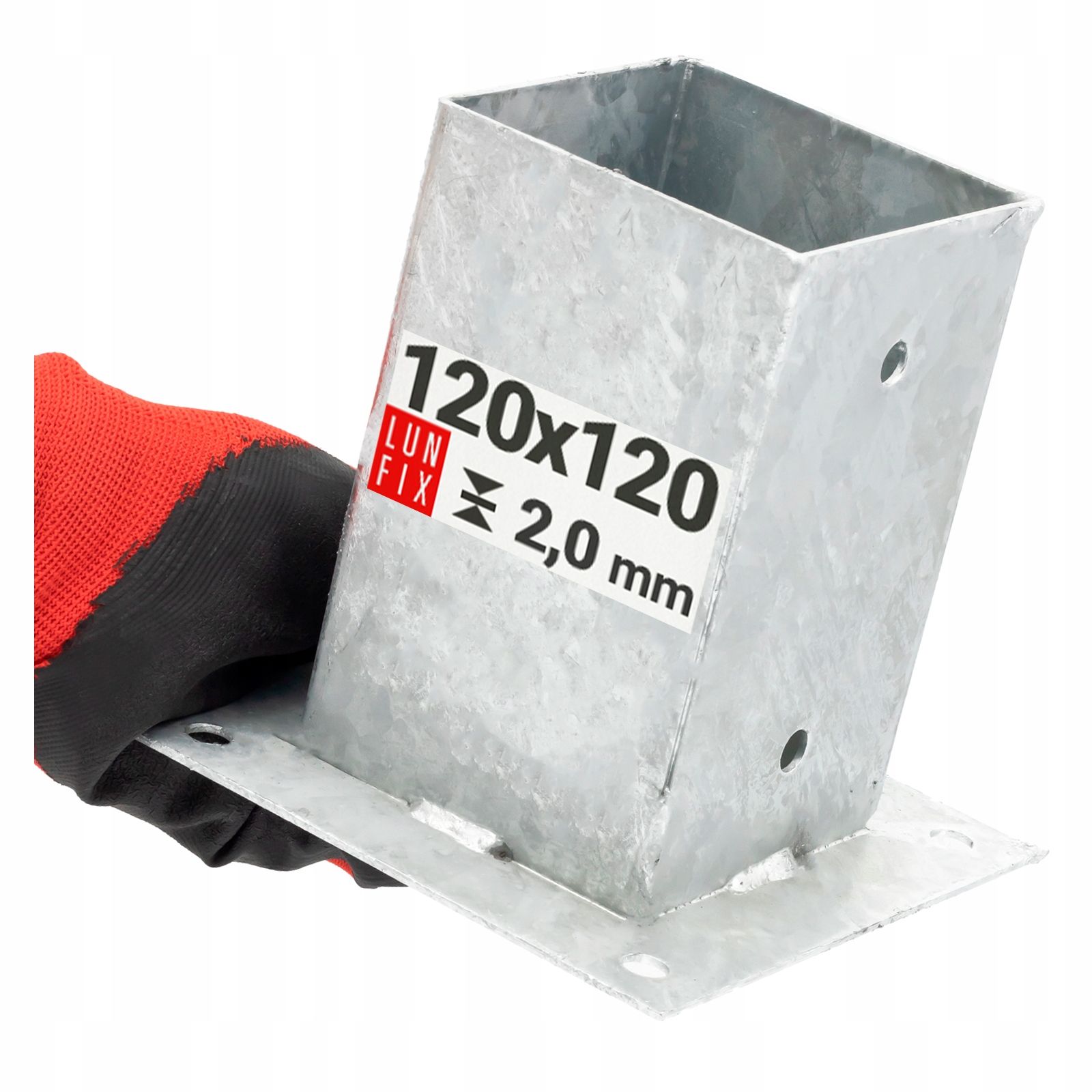  Základňa stĺpca 100x100 obdĺžnikový priskrutkovaný psp3