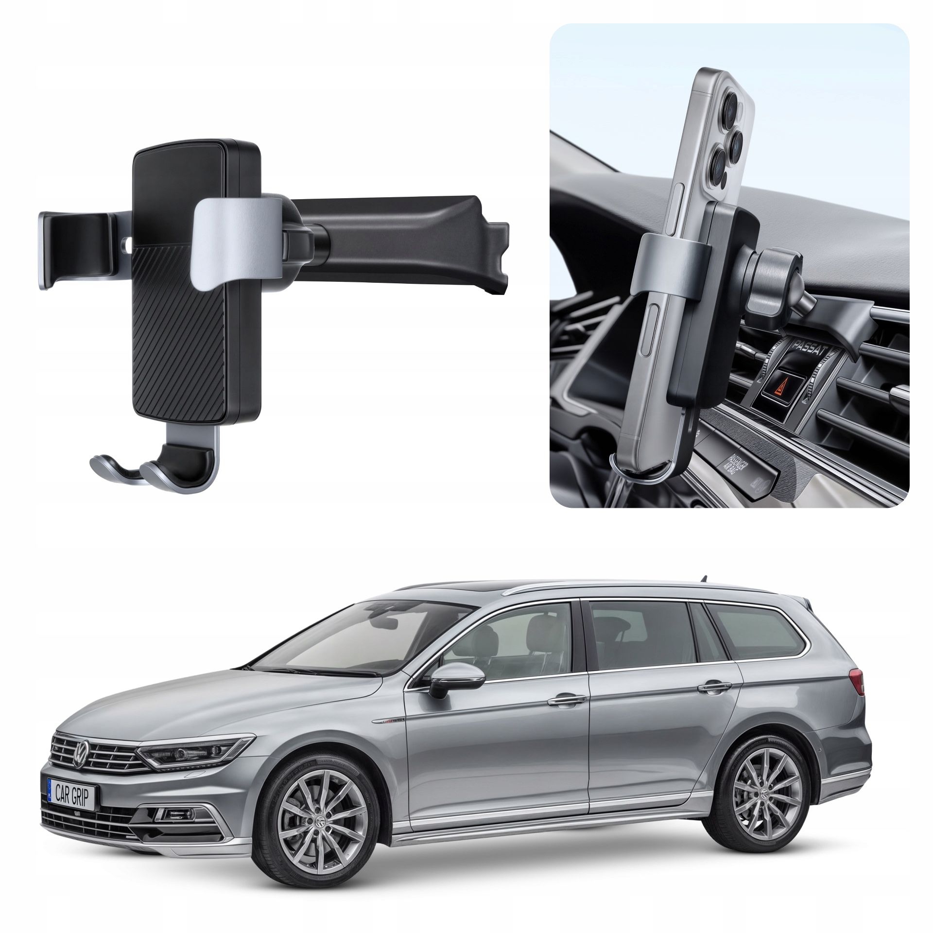  Gravitatsiooni hoidja koos laadimisega qc 3.0 mõeldud sisse vw passat b8 (2014-)
