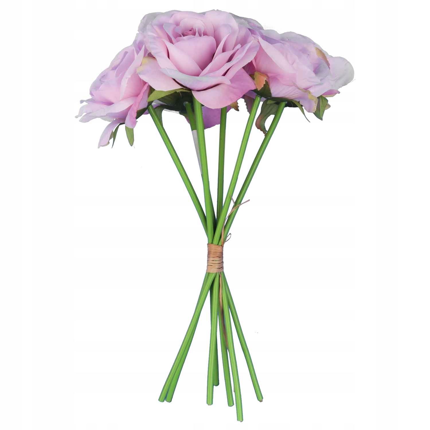  Kytice 9 veľkosť 48 cm ružový umelé kvety roze ako nažive do vázy