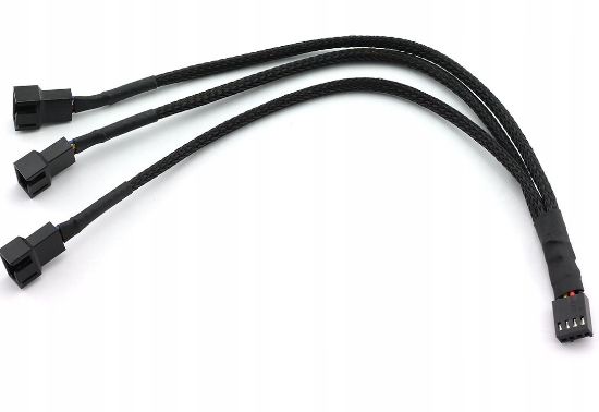  Verteiler sata für fans 3x 3/4-pin pwm fan splitter pc 12v cable