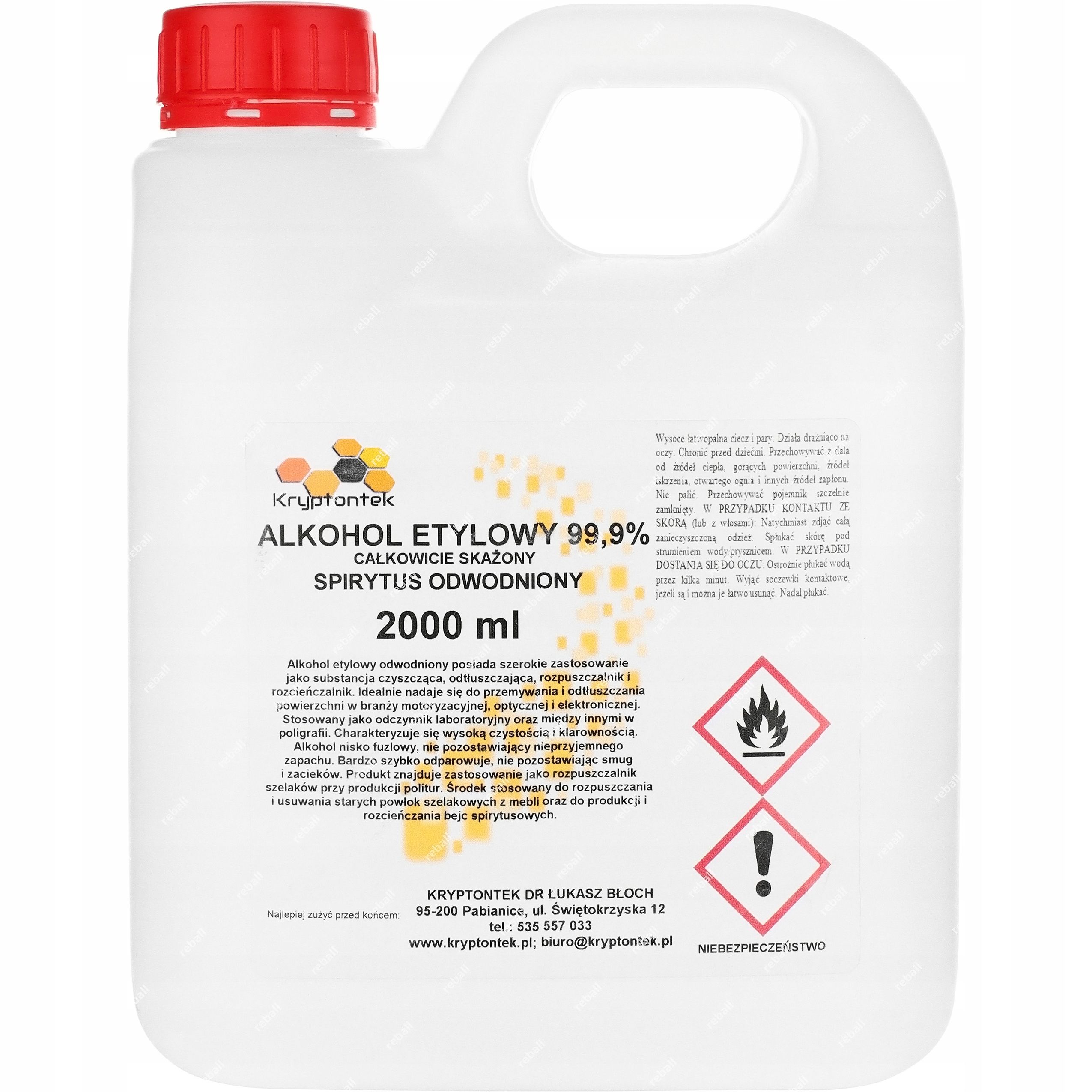  Ethyl alcohol 96% alcohol 2l+1l disinfection