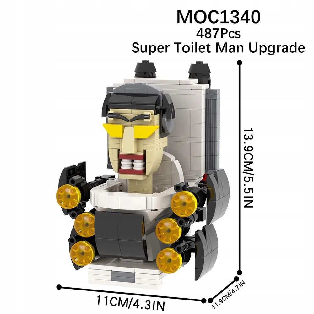  Mooxi skibidi toilet set macht bricks game großartig titan corps vs monitor man a