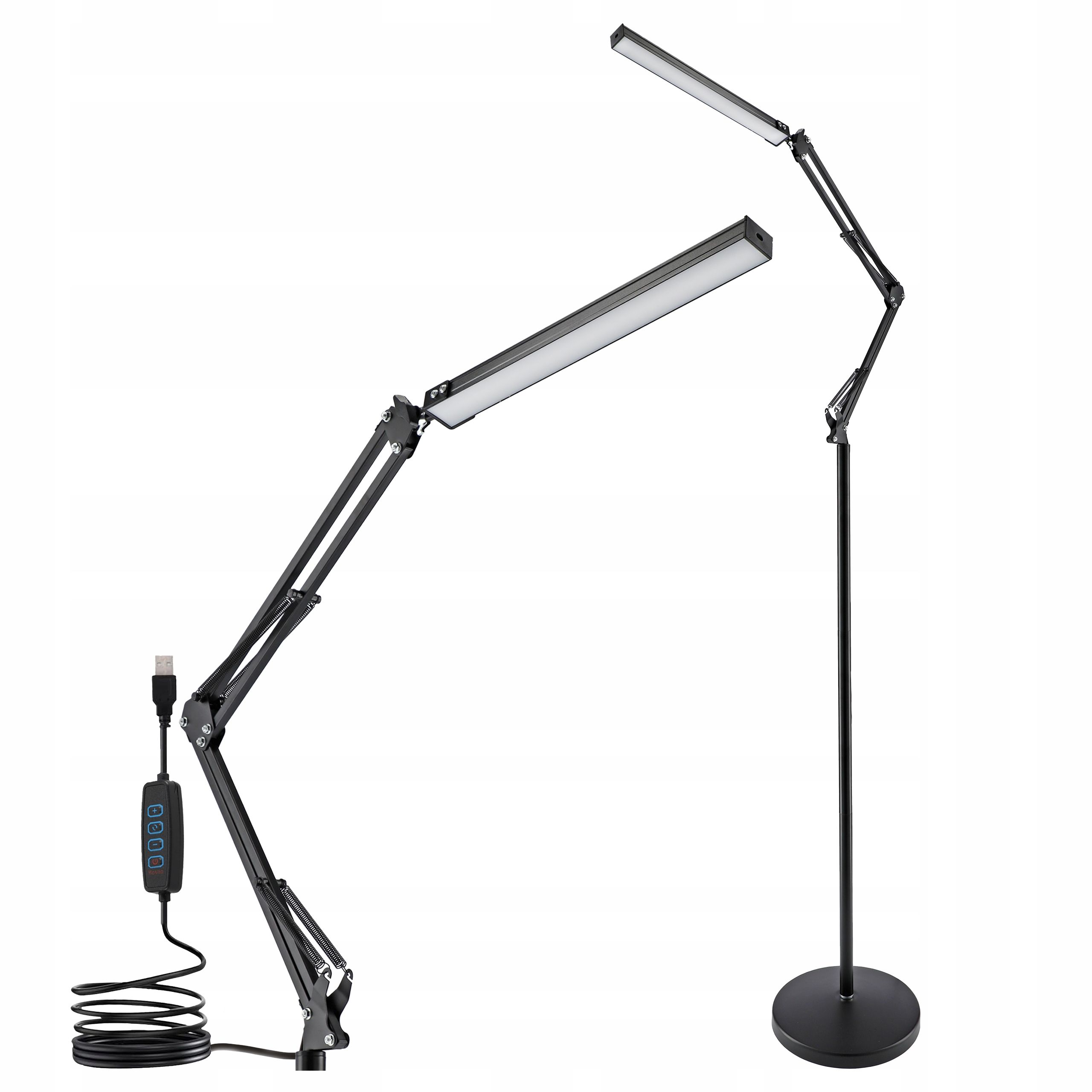  Stehleuchte led-licht zum lesen nachttisch 1x gu10 schalter 160cm