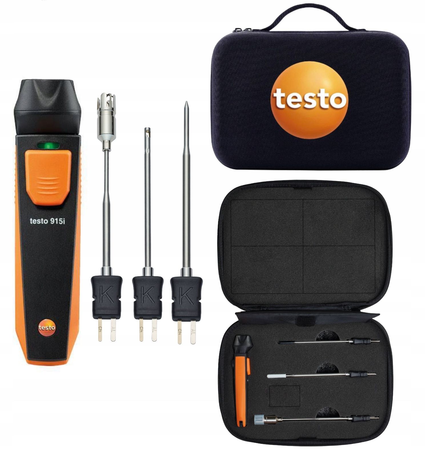  Termometras komplektas temperatūros matavimui testo 915i "bluetooth" smartsonda