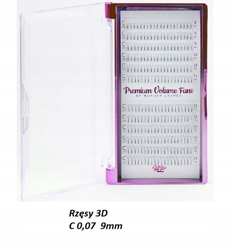  Slay wimpern 4d mix mischen d 0,07mm 8-14 wonder lashes wonderlashes volume fans