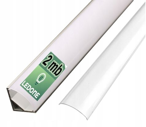  Kopa melns alumīnija profils atzina slim eco led sloksnēm 2m + kapuci