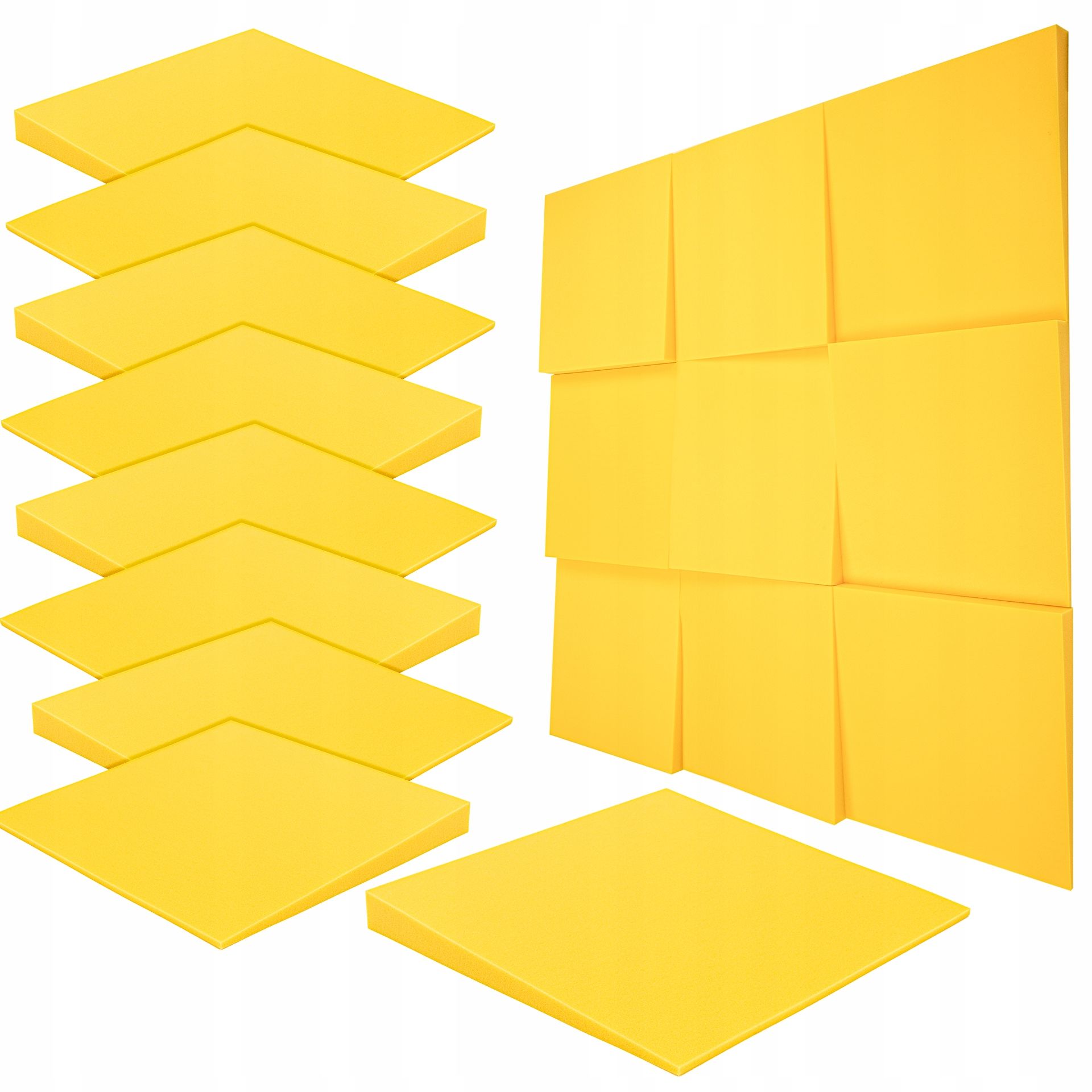  Akustinės plokštės pleištai įstrižos 3d 50x50x5cm puta į kambarį žaidimai