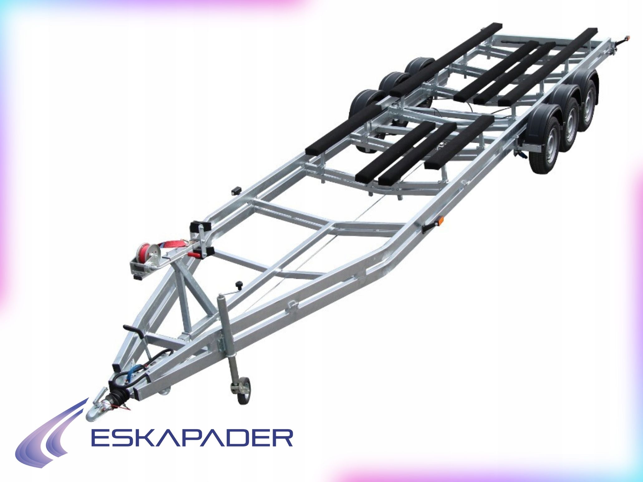  Trailer under the boat pp-2700 two-axle gvw 2700kg, lifting capacity 2150 kg
