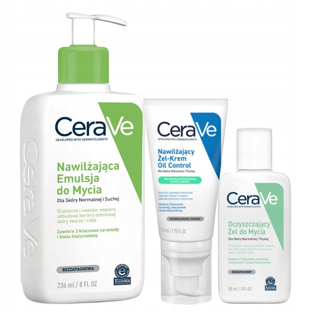  Cerave feuchtigkeitscreme gel-creme oil control + feuchtigkeitscreme gesichts spf 50