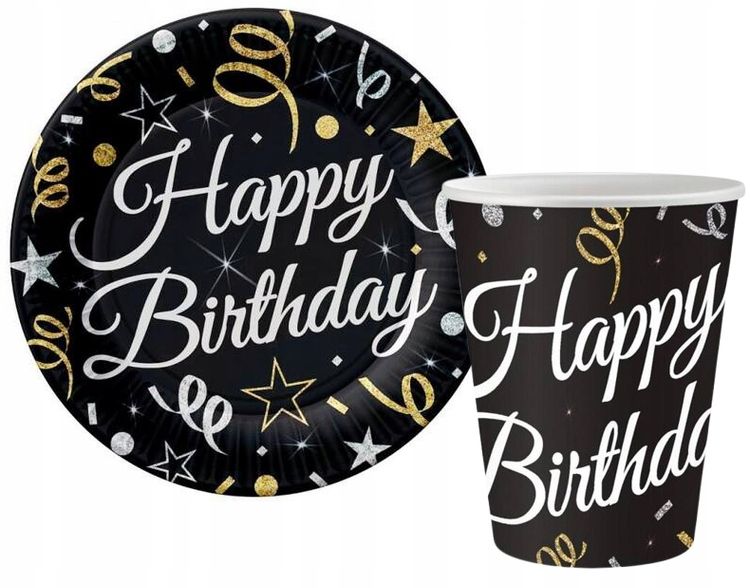  Set football on murawie saucers i cups birthday football