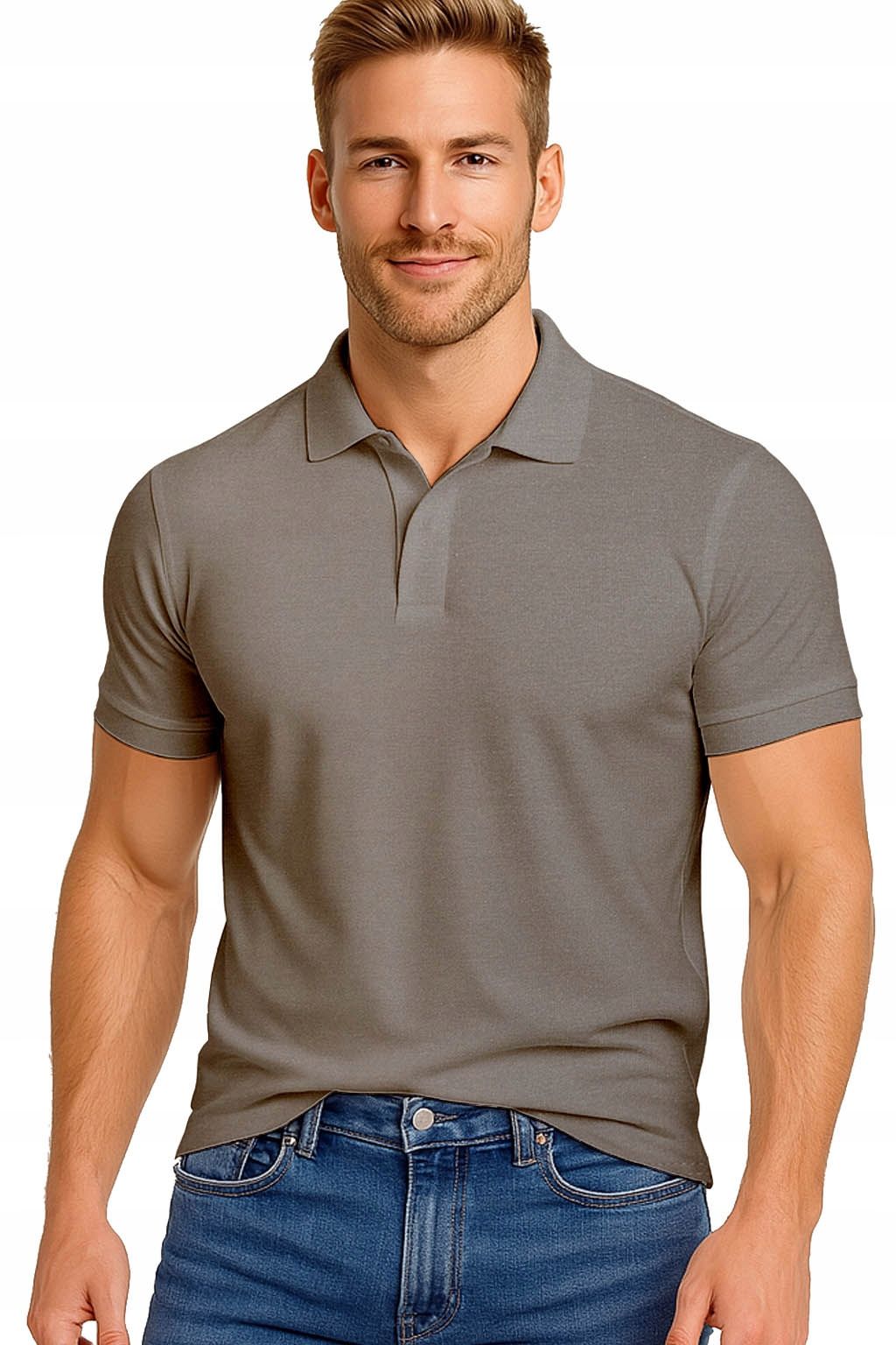 Men&#39;s polo shirts t-shirt elegant reinforcement cotton with collar m