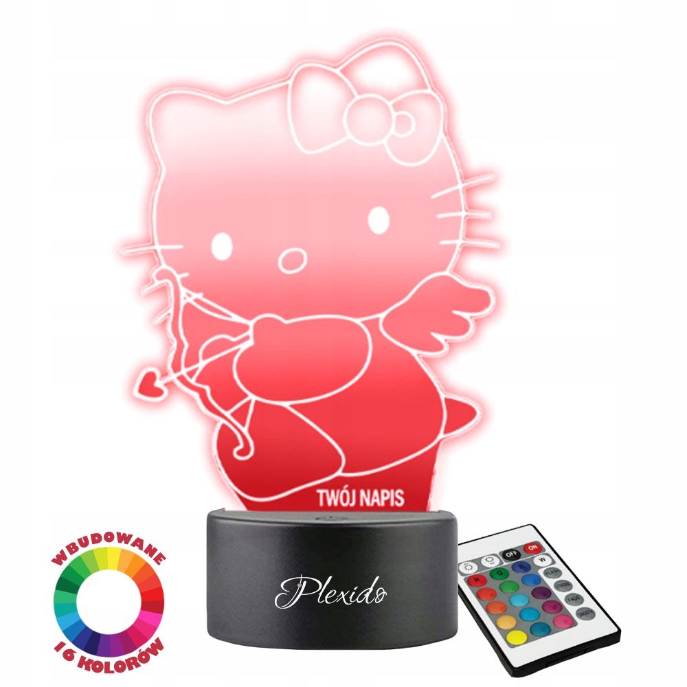  3d nakts gaisma led par dāvanu valentīna diena gravēšana