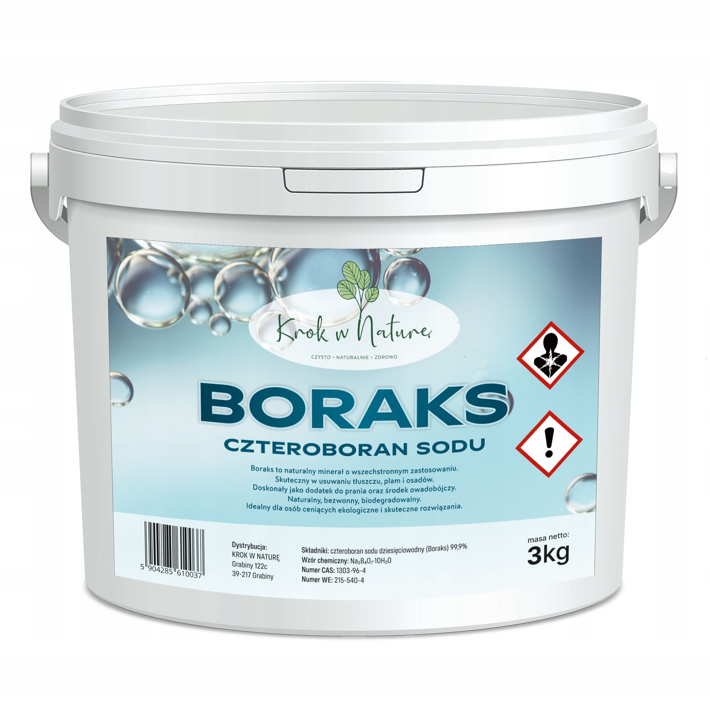  Tetraboritan sodný dekahydrát borax kvalitu boraks čistý czda 99,9% 5kg