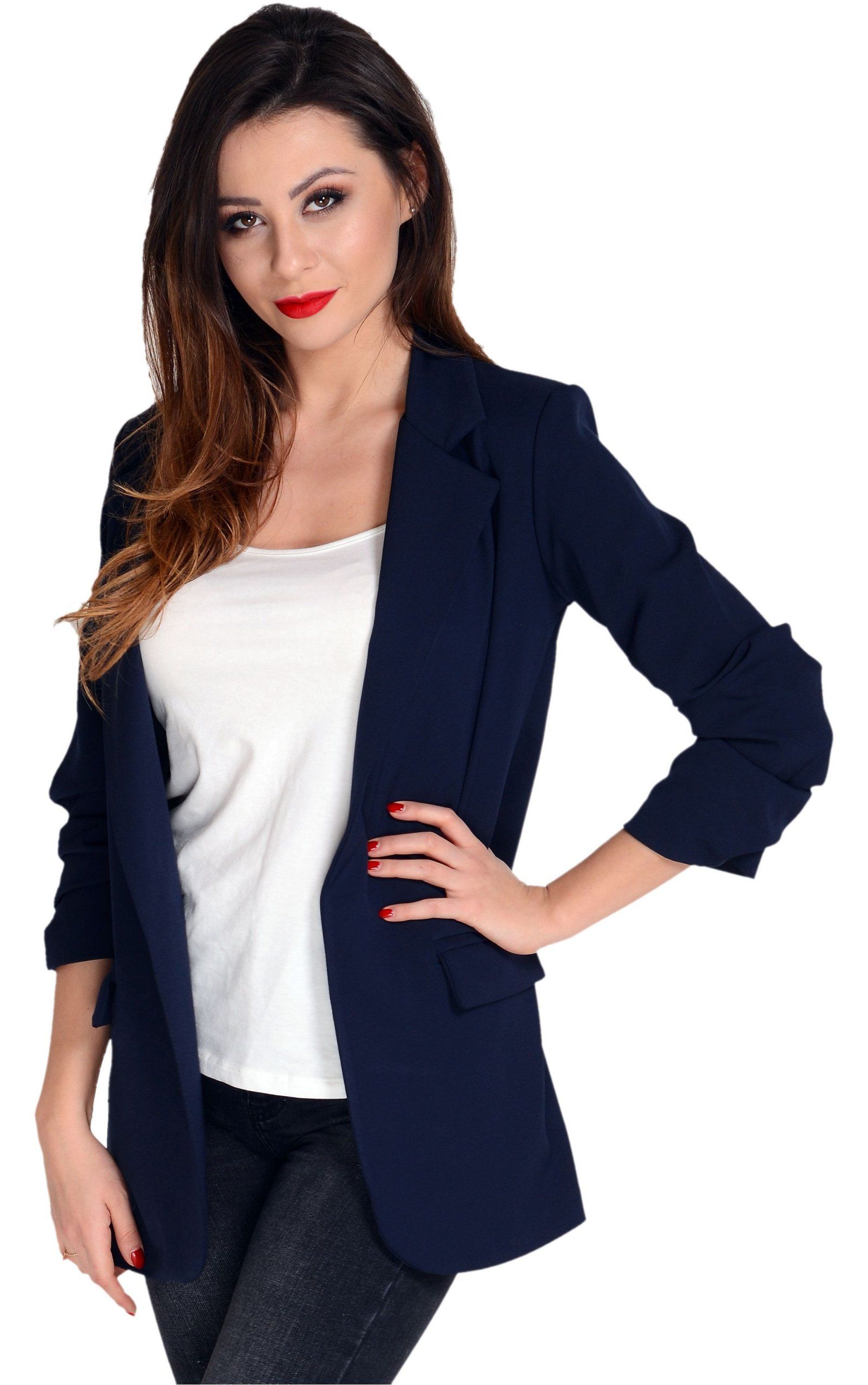  Jacke - länger werfen dunkelblau - l/40