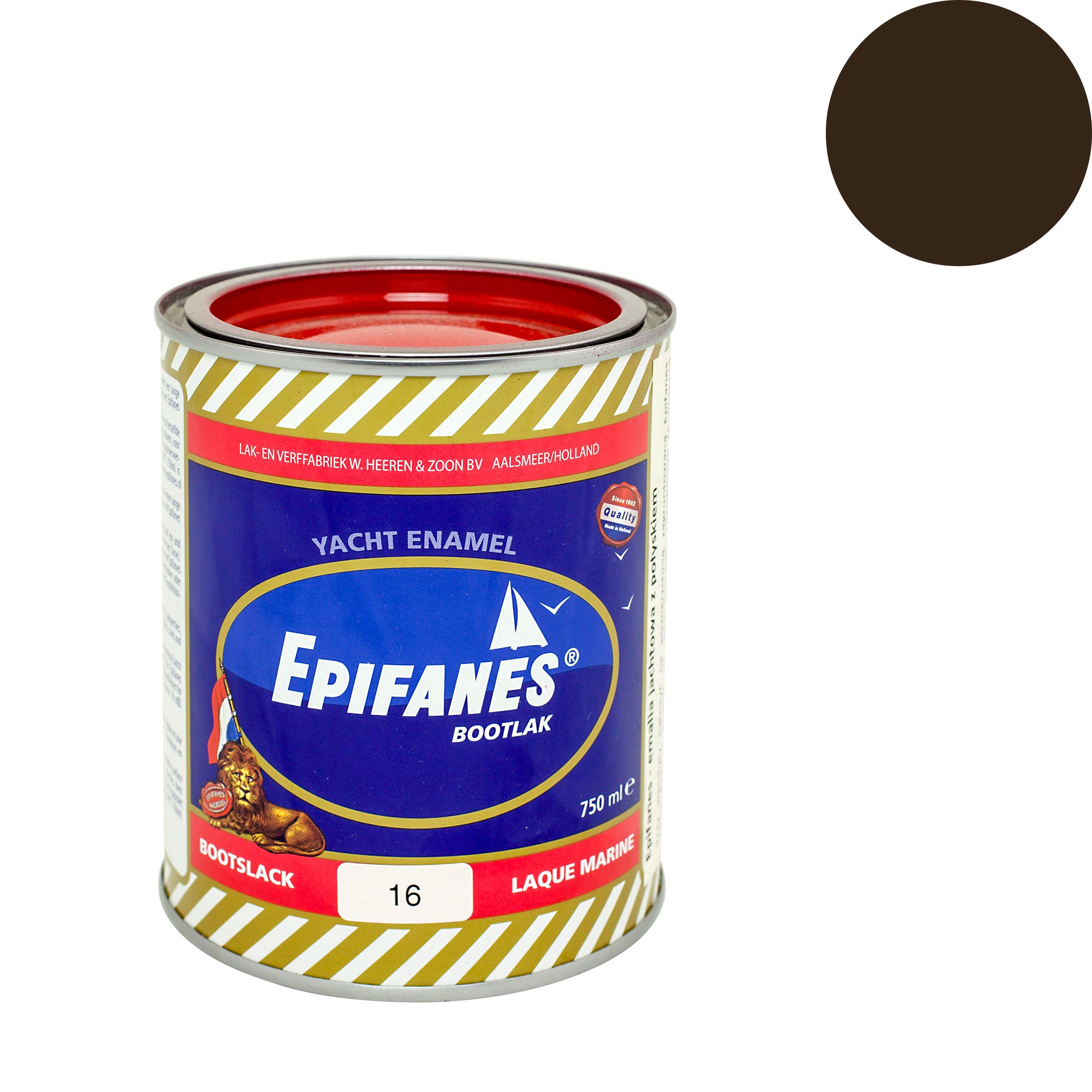  Epifanes emalis jachtos blizgesio rudos spalvos šokoladų.